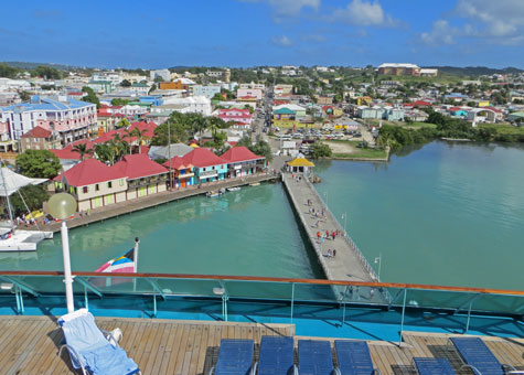 Cruise Terminal at St John's in Antigua