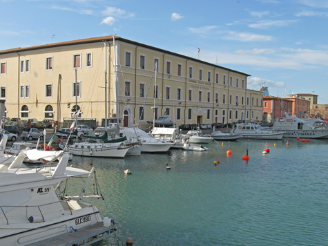 Port of Livorno in Italy