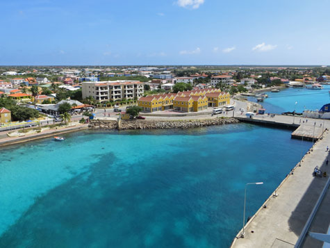 Kralendijk Bonaire seen from Cruise Port