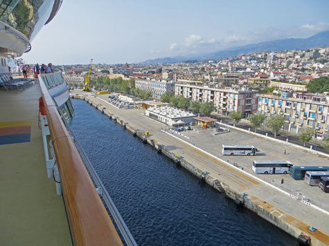 Messina Cruise Port, Sicily Italy